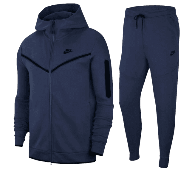 Nike Tech Fleece Hoodie and Joggers Set - Midnight Navy/Black