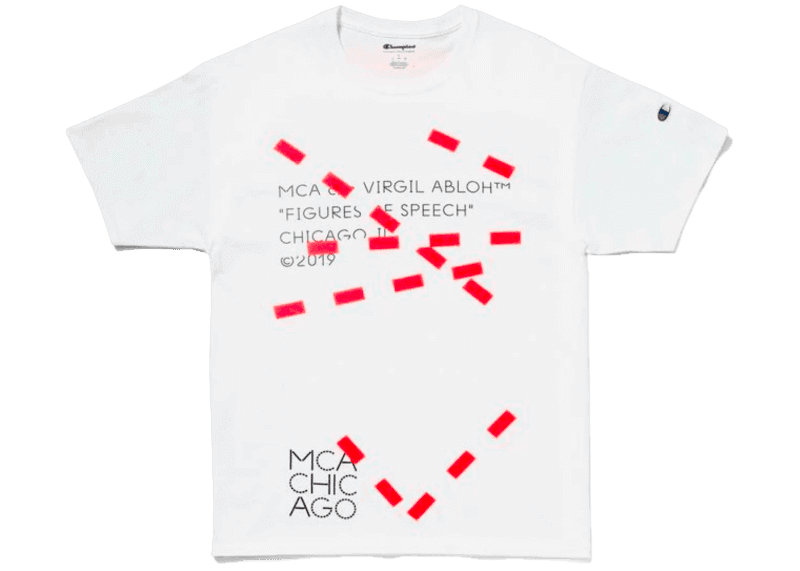 Virgil Abloh MCA Figures of Speech Lines Tee - White