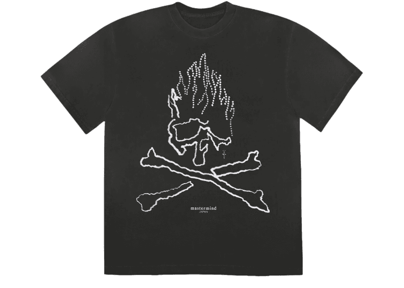 Travis Scott Cactus Jack For Mastermind Skull T-shirt - Black