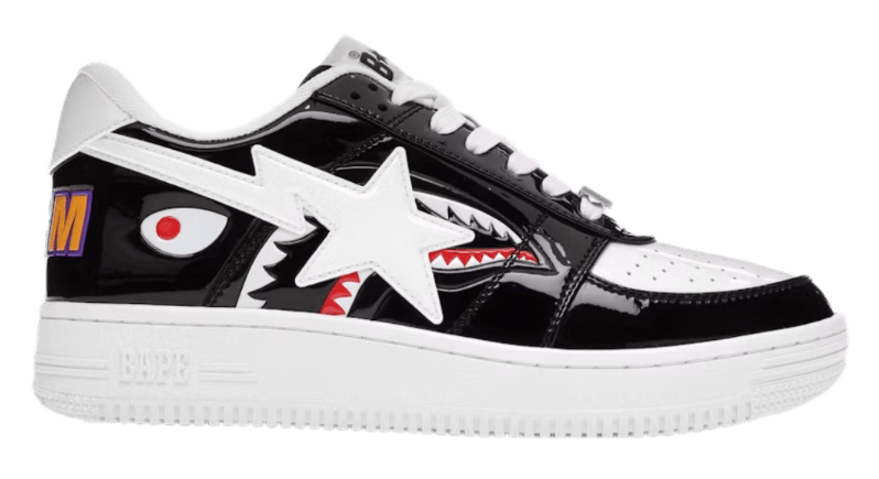 A Bathing Ape Bape Sta Low - Color Block Shark Black