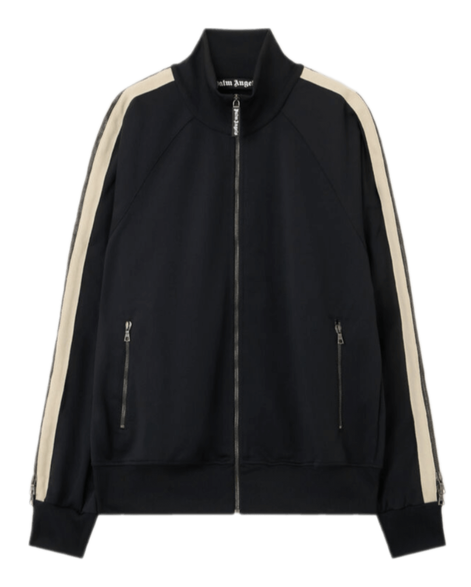 Palm Angels Performance Zip-Up Track Jacket - Black