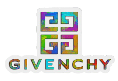 Givenchy Multicolor Logo Sticker