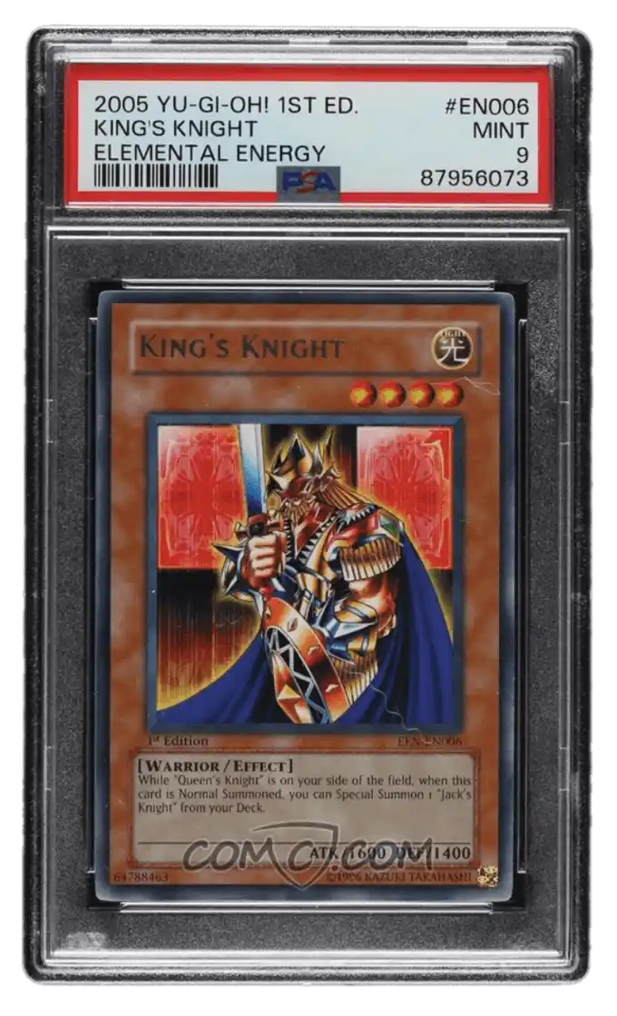 2005 Yu-Gi-Oh! - Elemental Energy- 1st Edition #EEN-EN006 - R - King's Knight PSA 9 MINT