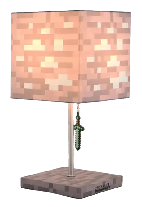 Minecraft Diamond Ore Table Lamp - 14 Inch