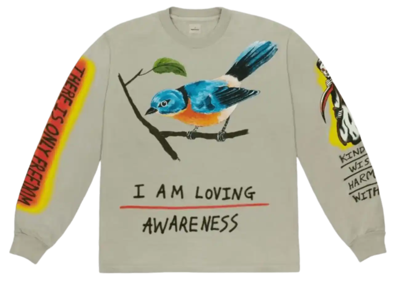 Yeezy Wes Lang Bird L/S Tee - Vapor
