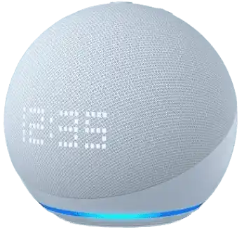 Amazon Echo Dot (5th Gen) With Clock - Cloud Blue
