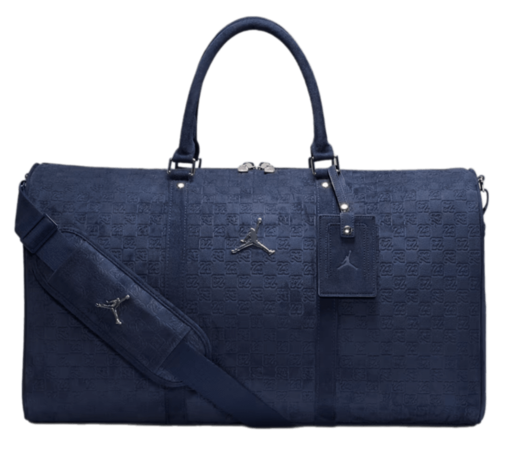 Jordan Suede Monogram Duffel - Midnight Navy
