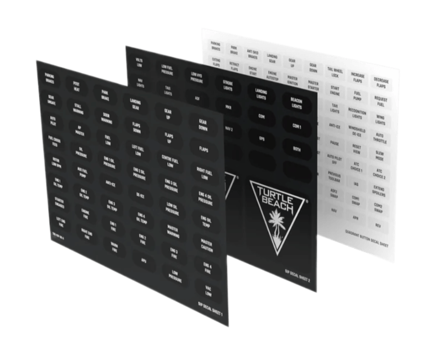 Turtle Beach VelocityOne Flight Decal Sheets