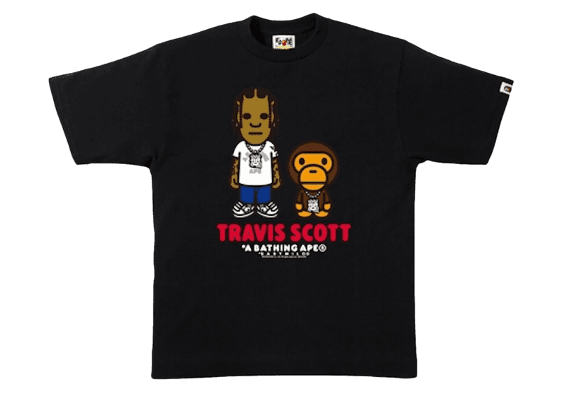 BAPE Travis Scott Tee - Black
