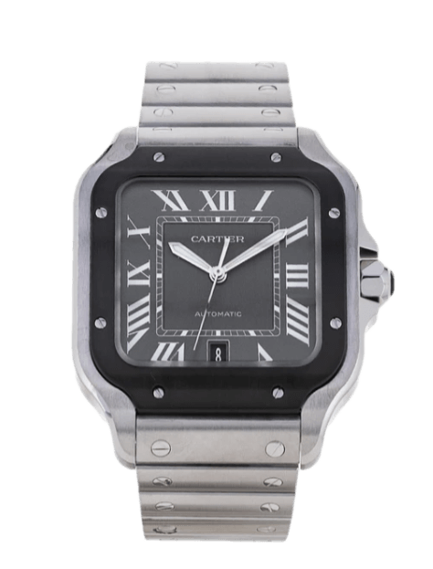 Cartier Santos De Cartier Grey Dial - 39mm, Steel (2023)
