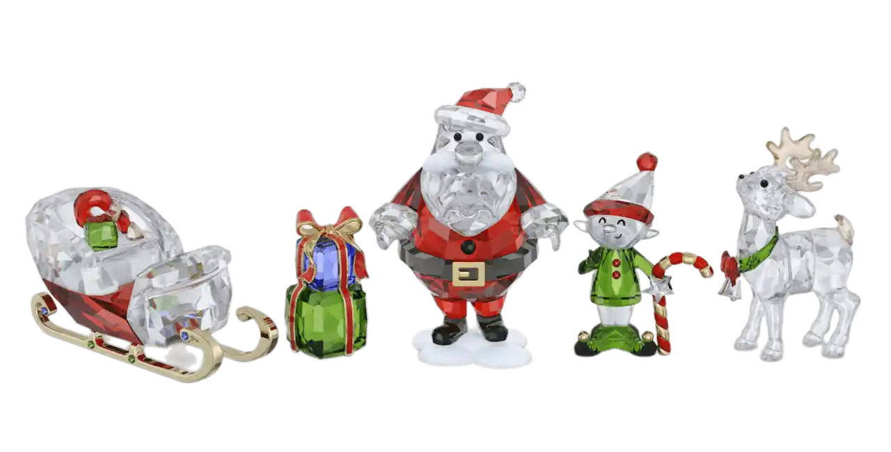 Swarovski Holiday Cheers Santa Story Set