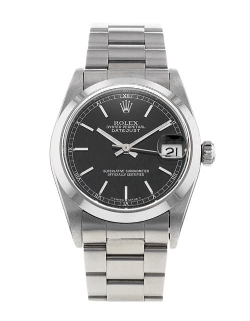 Rolex Mid-Size Datejust Black Dial - 31mm, Steel (1999)