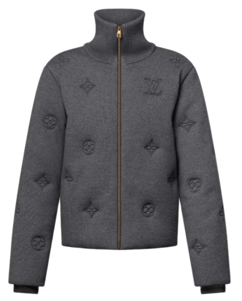 Louis Vuitton Elegant Monogram Knitted Down Blouson