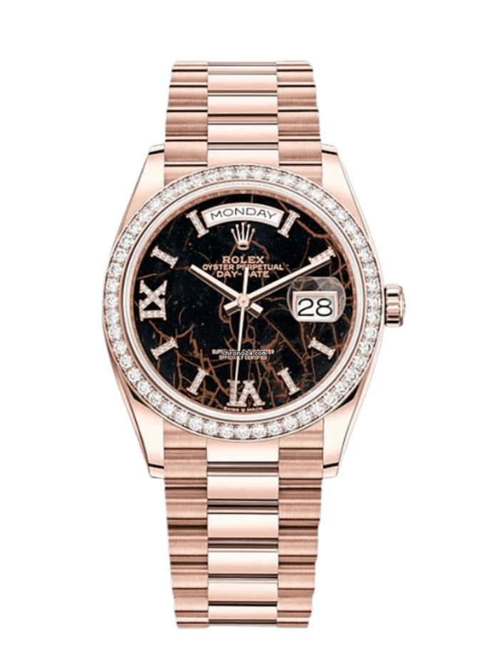 Rolex Day-Date Rose Gold Dial - 36mm, Rose Gold, Diamond Bezel (2022)
