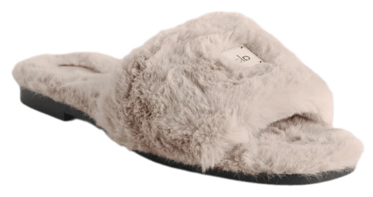 Alo Classico Faux Fur Sandal - Oat