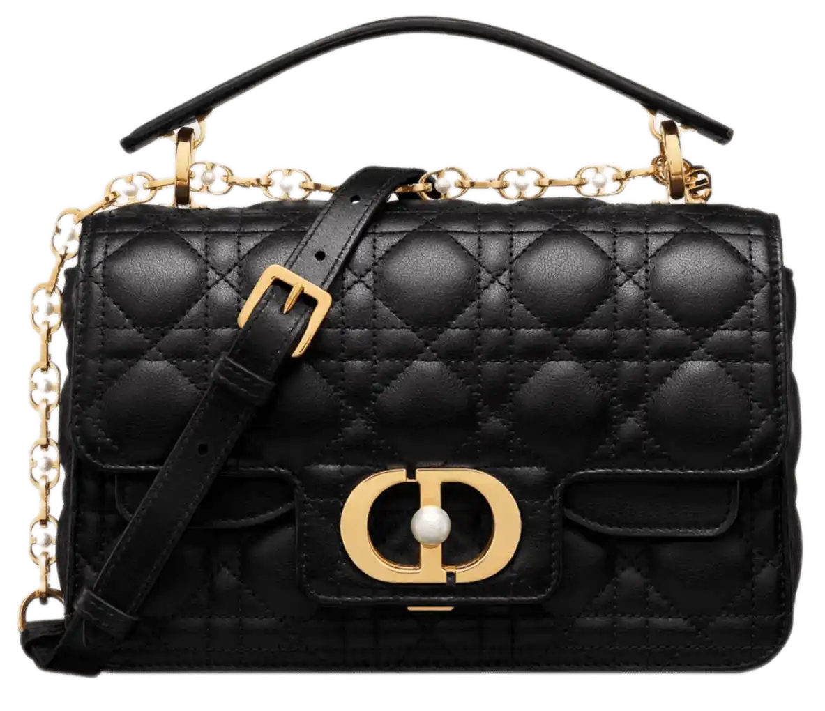 Dior Small Jolie Top Handle Bag - Black
