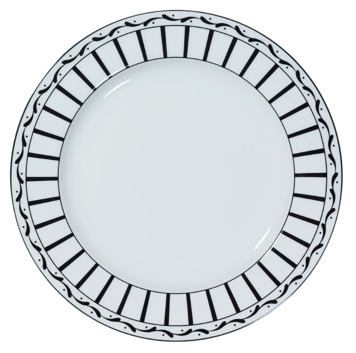 Dior Decorative Plate - White and Black Monsieur