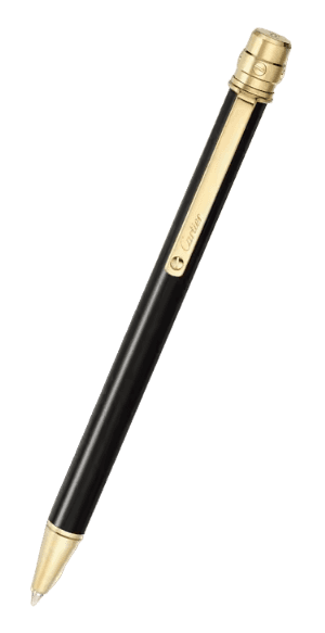 Santos De Cartier Ballpoint Pen - Black