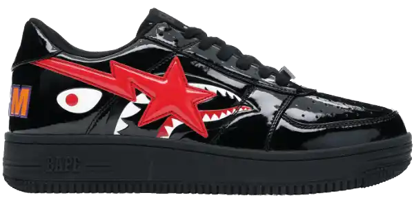 A Bathing Ape Bape Sta Low - Shark Black