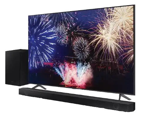 Samsung 85" Class Crystal UHD CU7000 with B-Series 3.1 ch. Soundbar