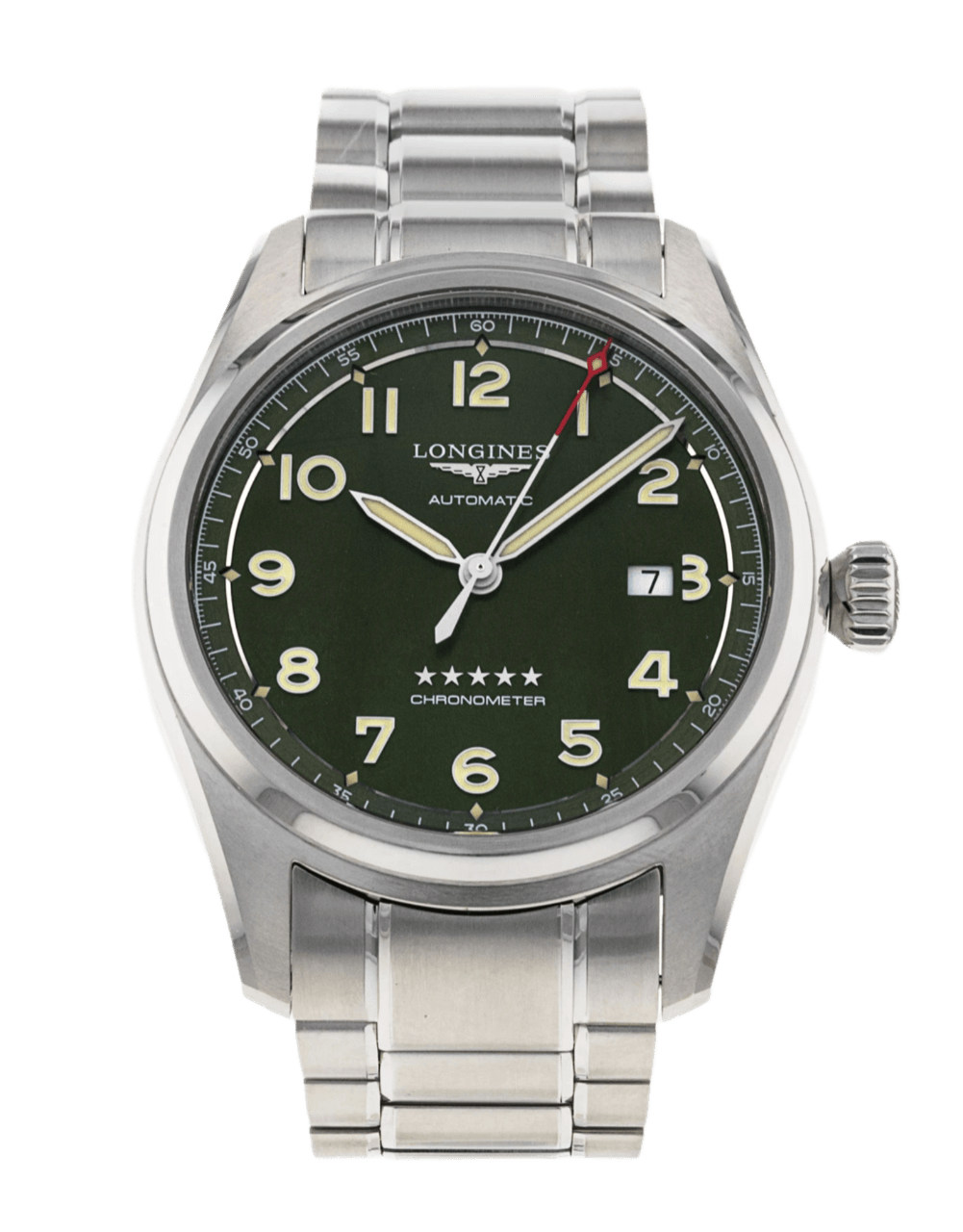 Longines Spirit Green Dial - 42mm, Steel (2023)