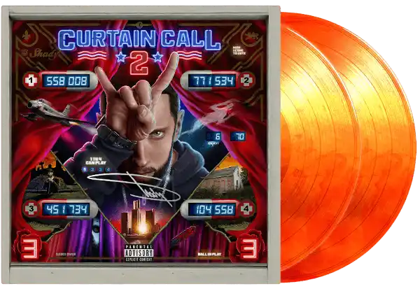 Eminem Curtain Call 2 2XLP (Signed, Edition of 313) Vinyl - Orange