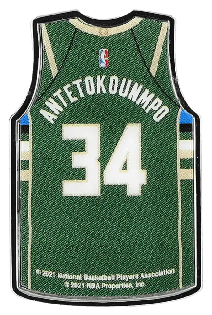 Milwaukee Bucks Player Jersey Pin - Giannis Antetokounmpo