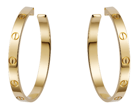 Love Earrings - Yellow Gold