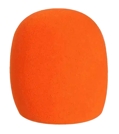 Thick Orange Foam Microphone Cover