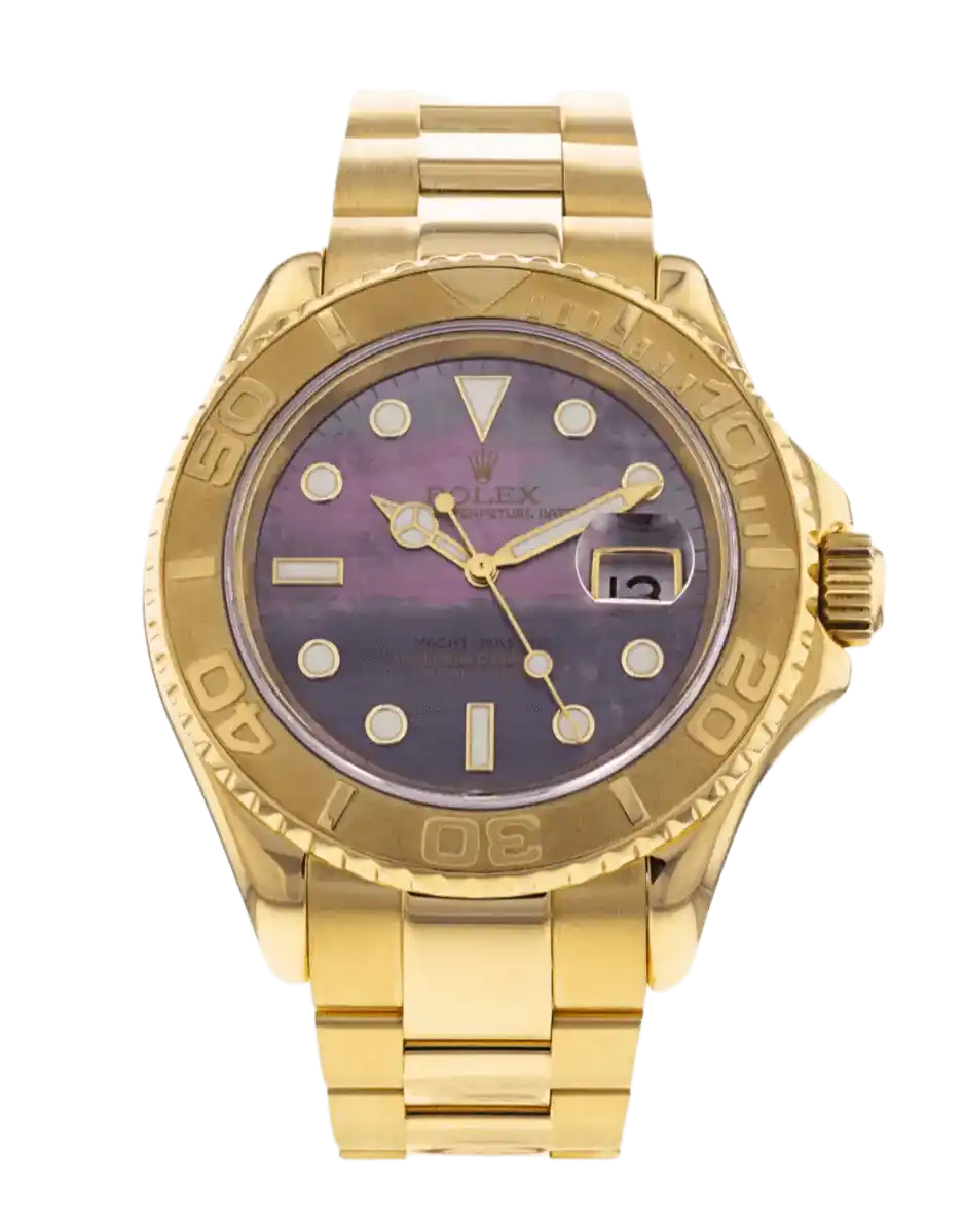 Rolex Yacht-Master Mother of Pearl Black Dial - 40mm, Yellow Gold (2003)