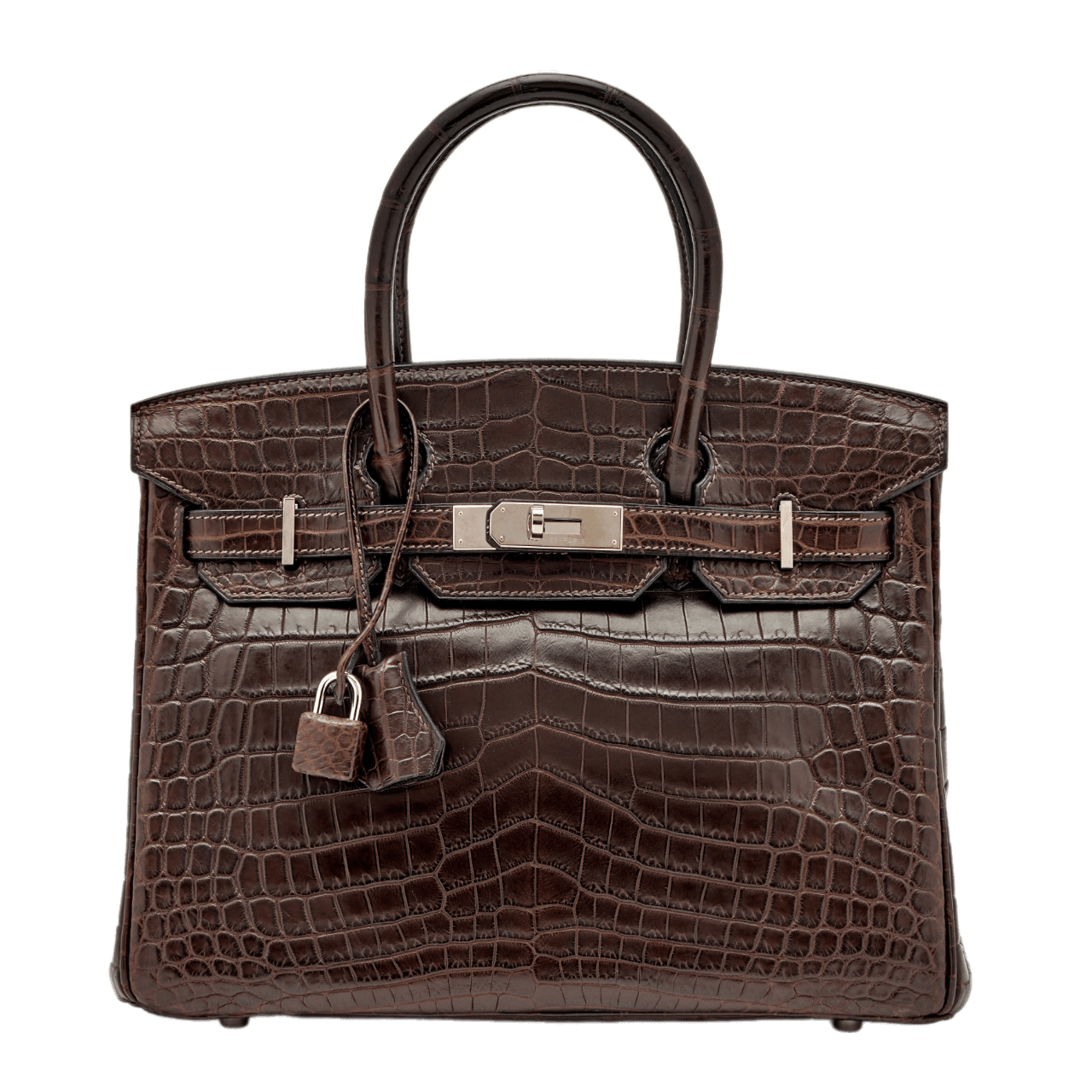 Hermès Havane Matte Niloticus Crocodile Birkin 30 Palladium Hardware, 2011