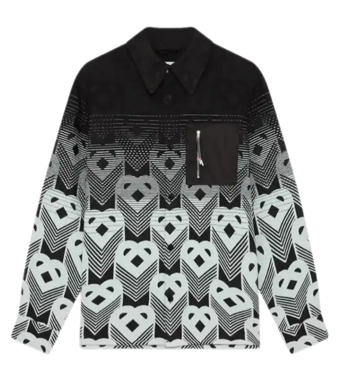 Casablanca Gradient Monogram Shacket - Black