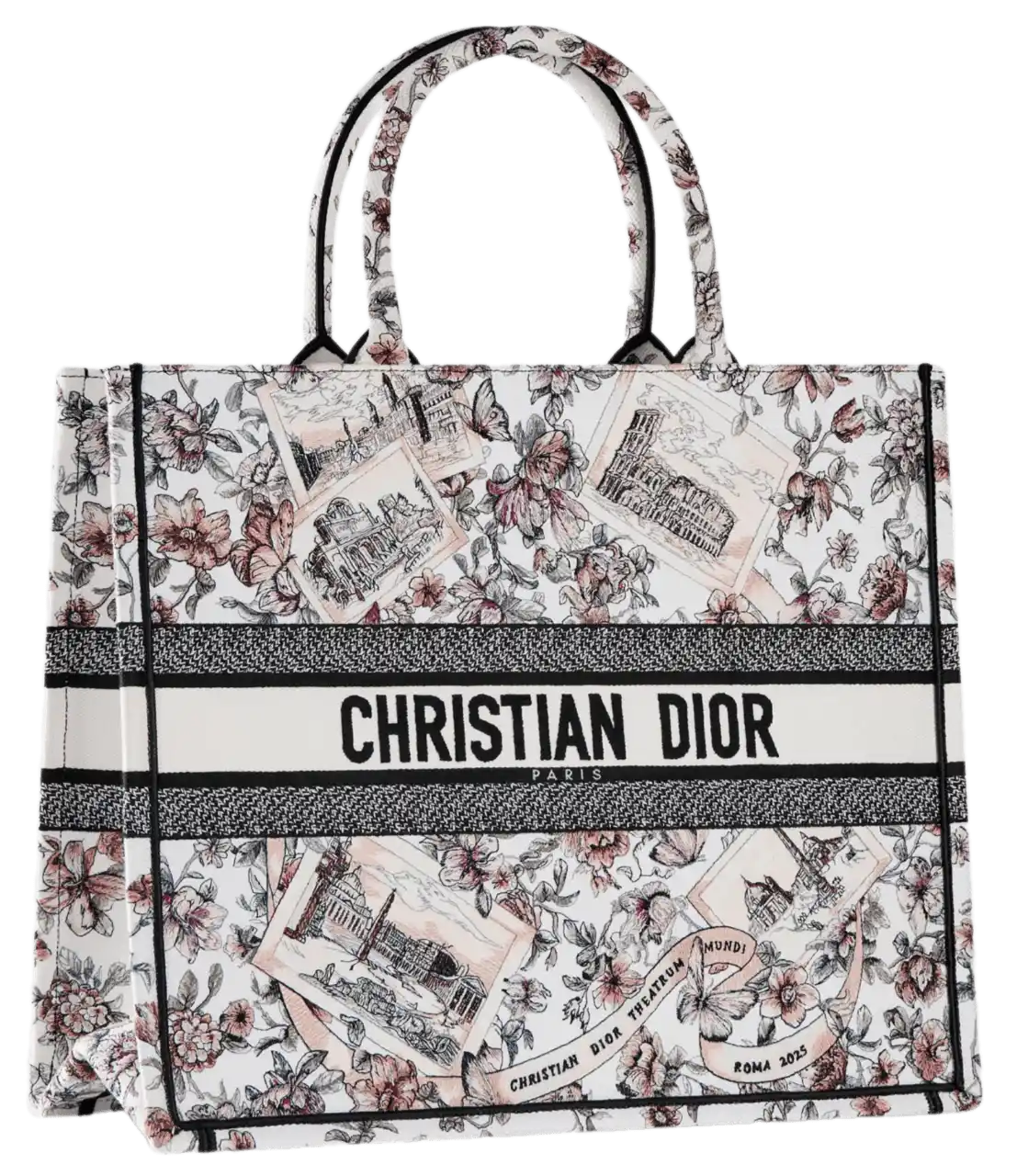 Dior Large Book Tote Bag - Pink