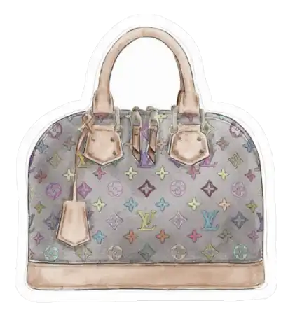 LV Monogram Handbag Sticker