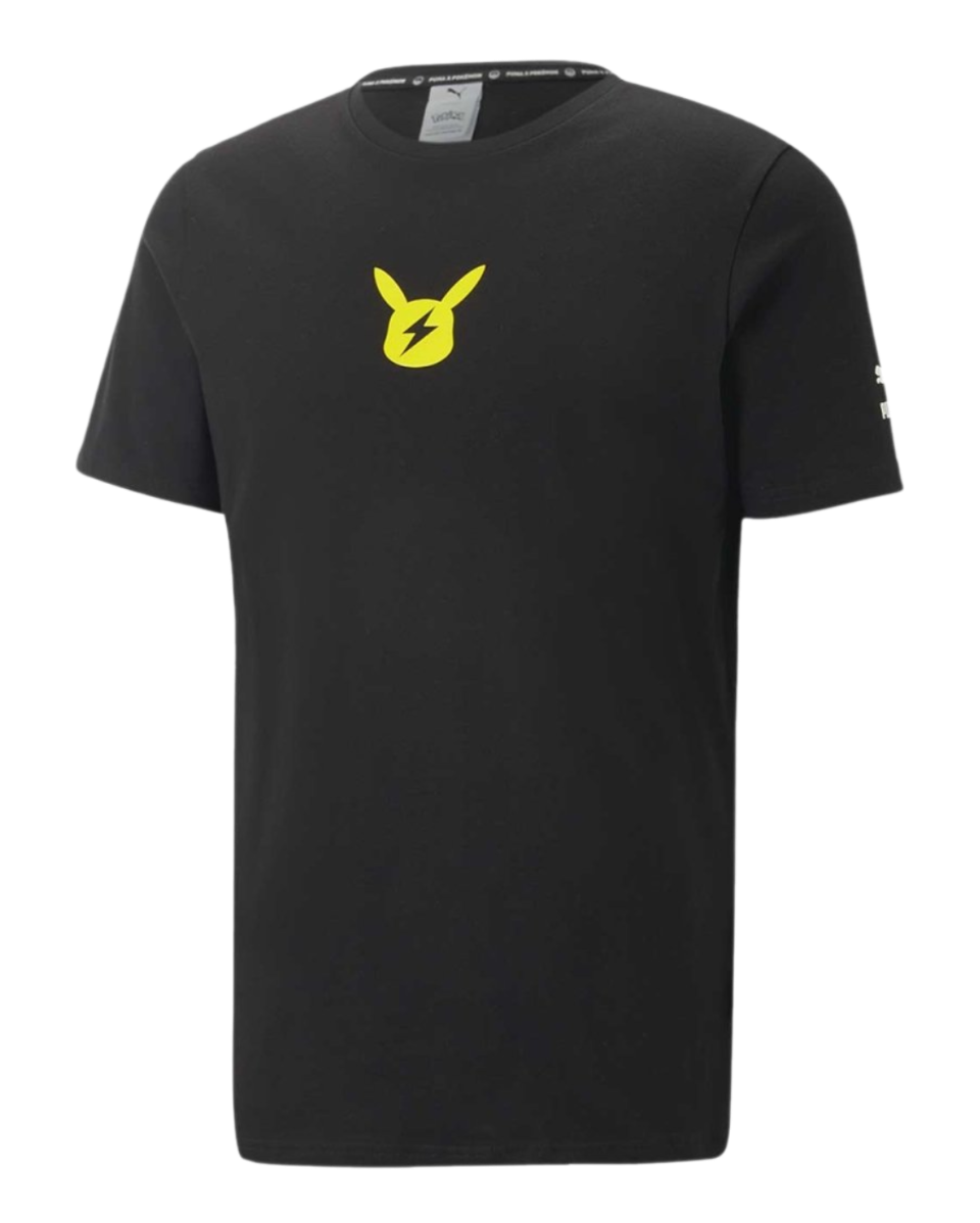 PUMA × Pokémon: Pikachu Puma Black Jersey T-Shirt