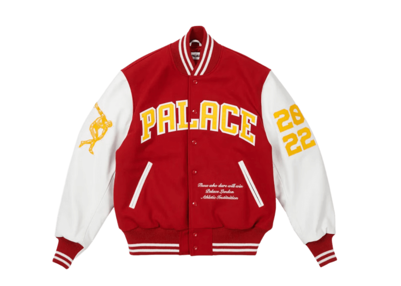 Palace Greek Varsity Jacket - Red