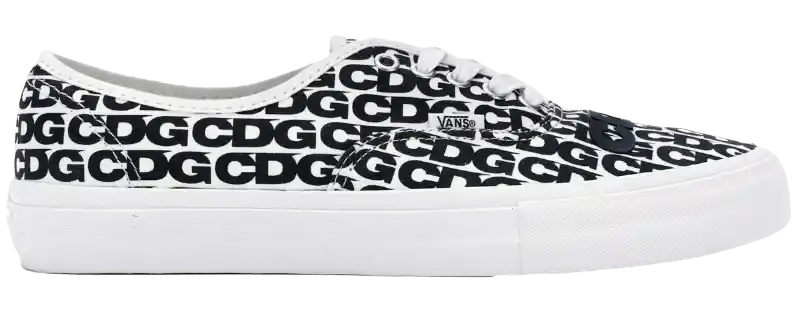 Vans Authentic Comme des Garcons - White Heel Tab
