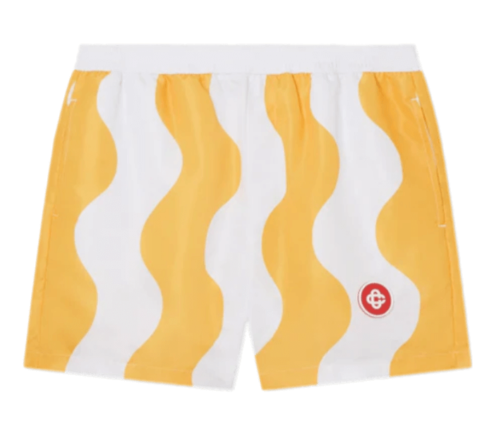 Casablanca Yellow Memphis Wave Swim Trunks