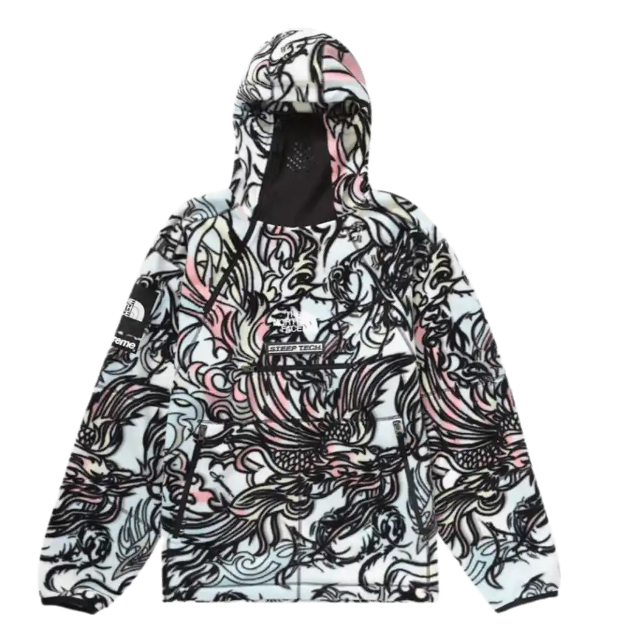 Supreme The North Face Steep Tech Fleece Pullover - Multicolor Dragon