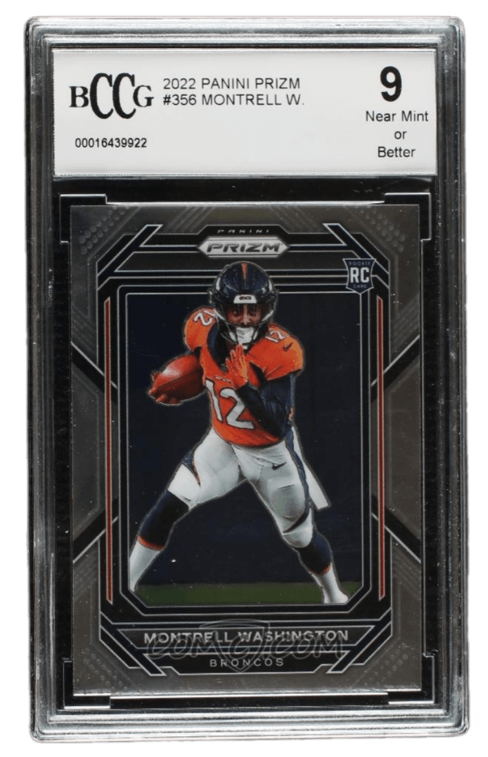 2022 Panini Prizm - #356 - Rookies - Montrell Washington BCCG 9