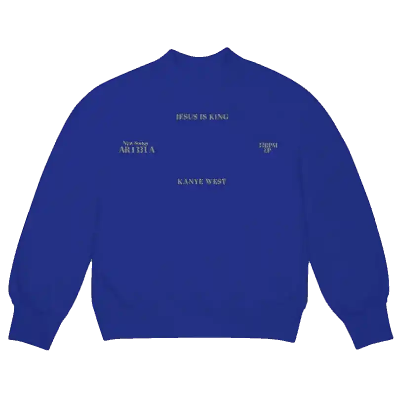Kanye West Jesus Is King Vinyl I Long Sleeve - Blue