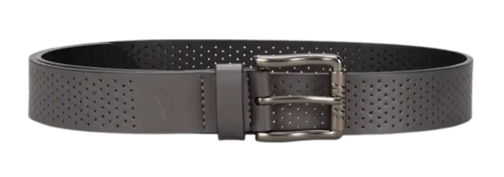 Nike Perforated Leather Belt - Grey