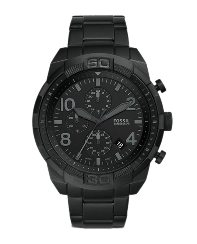 Fossil VW Chronograph Black Dial - 50mm, Stainless Steel