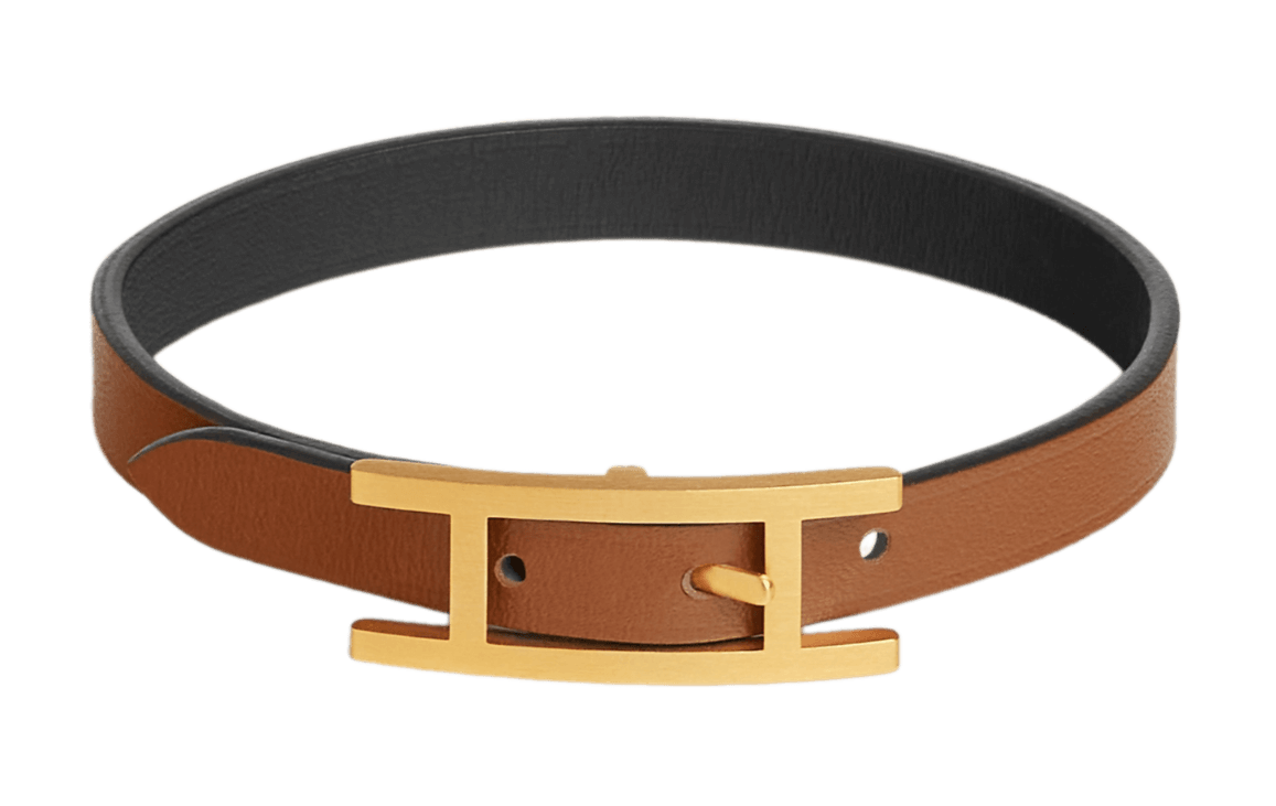 Hermès Behapi Bracelet - Noir/Fauve