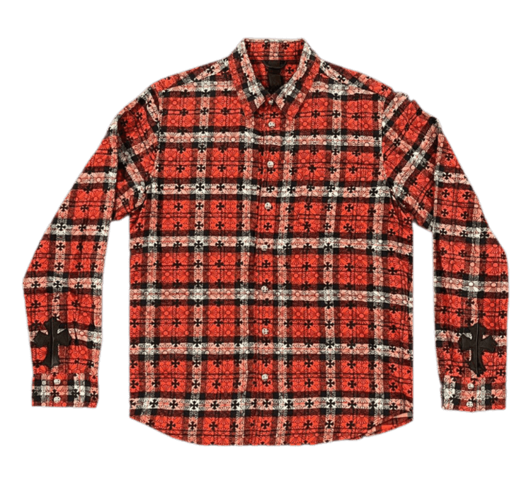 Chrome Hearts Monogram Cross Flannel - Red/Plaid