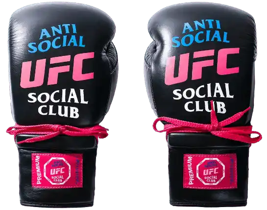Anti Social Social Club x UFC Dyaco Boxing Gloves - Black