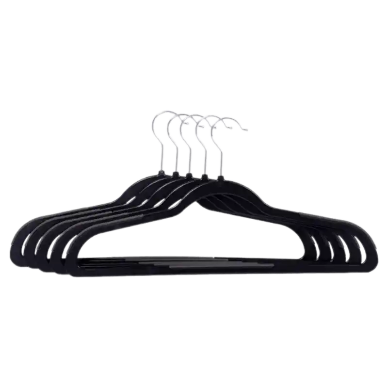 Black Plastic Hanger x3