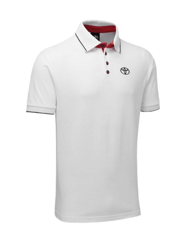 Toyota Collection Mens White Polo Shirt