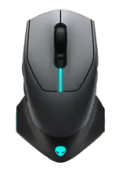 Alienware Wired/Wireless Gaming Mouse - AW610M (Dark Side Of The Moon)