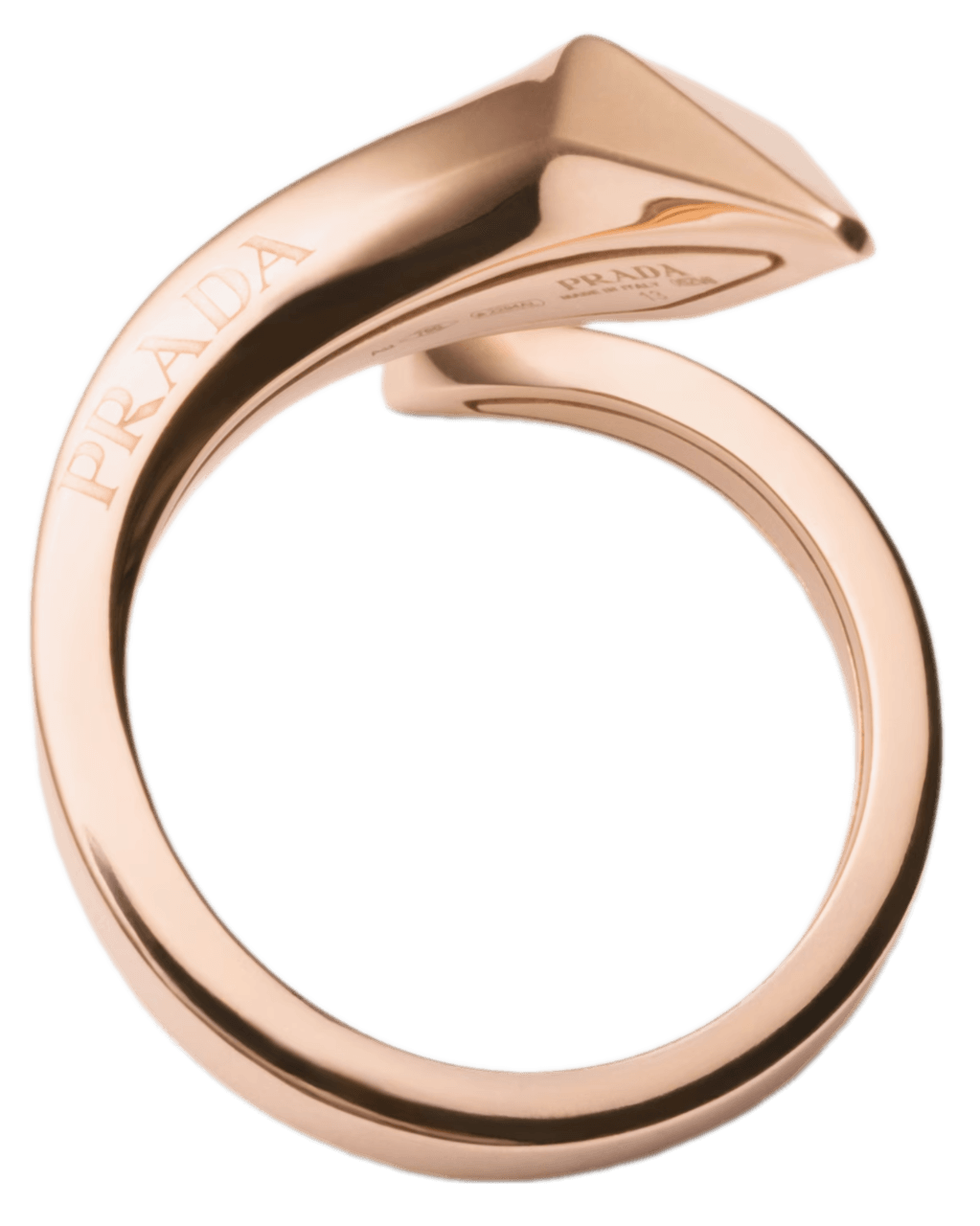 Prada Eternal Gold Snake Mini Ring - Rose Gold